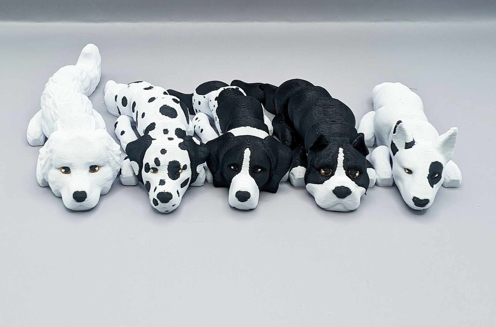 Micro Flexi Dog Keychains